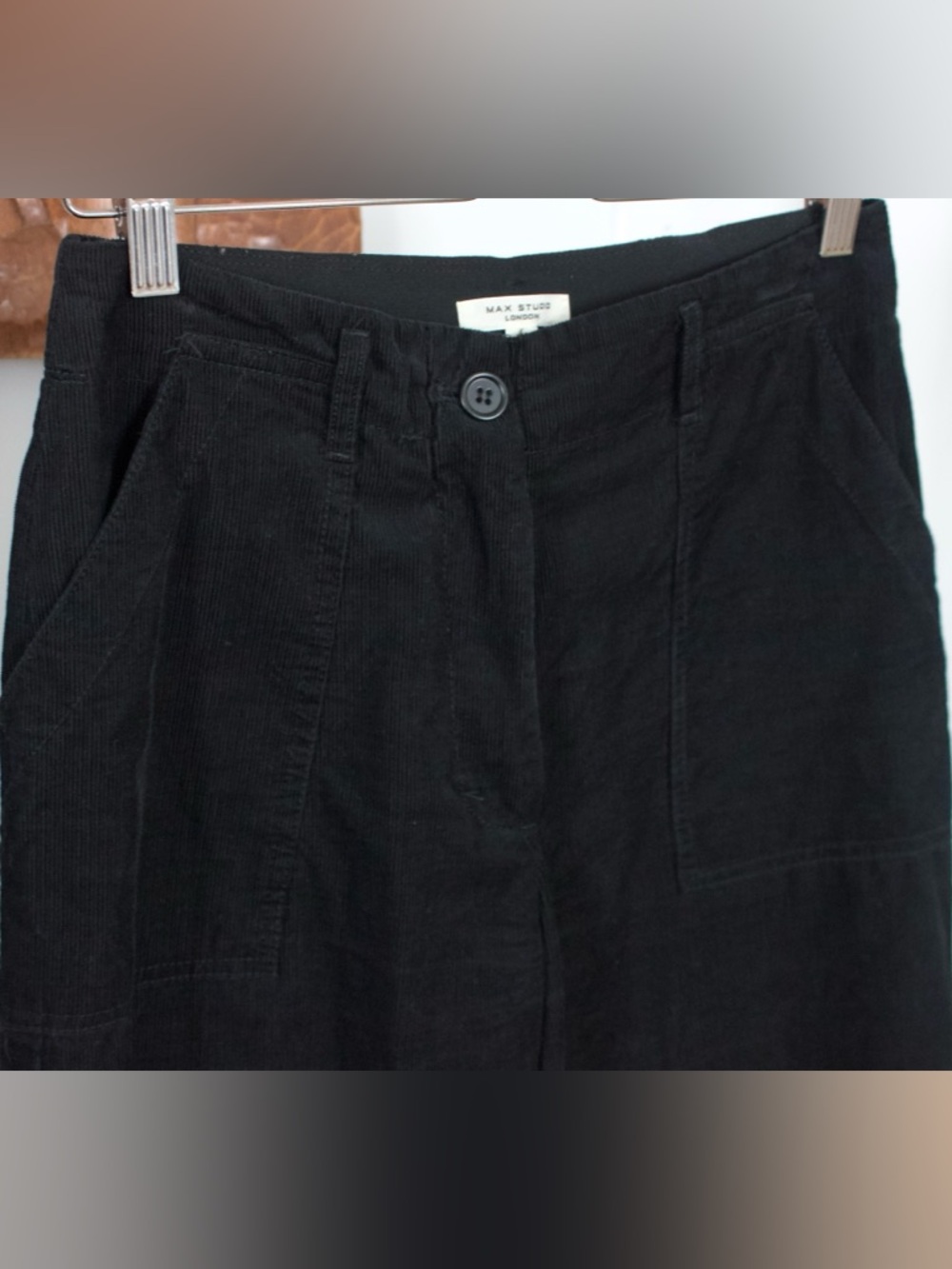 Max Studio | Cropped lightweight wide leg corduroy pants